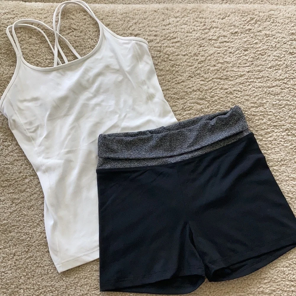 Black & Grey Athletic Shorts - Picture 3 of 9
